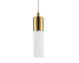 Bolha 4.75" Bubble Acrylic/Iron Modern Minimalist Integrated LED Pendant - JONATHAN Y