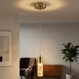 Bolha 4.75" Bubble Acrylic/Iron Modern Minimalist Integrated LED Pendant Brass Gold / 1 Socket – MAIN-ROOM