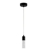 Bolha 4.75" Bubble Acrylic/Iron Modern Minimalist Integrated LED Pendant - JONATHAN Y