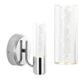 Bolha Minimalist Modern Bubble Acrylic/Iron Integrated LED Vanity Light - JONATHAN Y