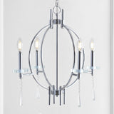 Laura 23" Crystal/Metal LED Chandelier - JONATHAN Y