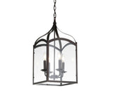 Ruth 11" Traditional Classic Lantern Metal/Glass LED Pendant - JONATHAN Y