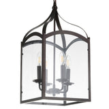 Ruth 11" Traditional Classic Lantern Metal/Glass LED Pendant - JONATHAN Y