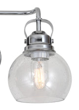 Shirley Metal/ Bubbled Glass Vanity Light
