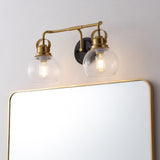 Shirley Metal/ Bubbled Glass Vanity Light