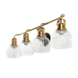 Shirley Metal/ Bubbled Glass Vanity Light