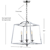 Gloria 14.5" Metal LED Pendant - JONATHAN Y