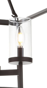Anna 12" Metal/Glass LED Pendant - JONATHAN Y