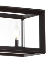 Anna 38.5" Linear Metal/Glass LED Pendant - JONATHAN Y