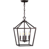 Pagoda Lantern Metal LED Pendant - JONATHAN Y