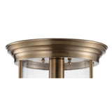 Savannah 10.25" Metal/Glass LED Flush Mount - JONATHAN Y