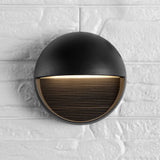 Orbe 6.25" Outdoor Metal/Glass Integrated LED Wall Sconce