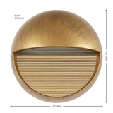 Orbe 6.25" Outdoor Metal/Glass Integrated LED Wall Sconce