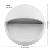 Orbe 6.25" Outdoor Metal/Glass Integrated LED Wall Sconce