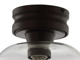 Domenic 7.75" Metal/Glass LED Flush Mount - JONATHAN Y
