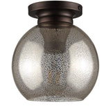 Atlas 7.75" Metal/Glass LED Flush Mount - JONATHAN Y