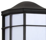 Henry 7.75" Outdoor Frosted Acrylic/Metal Integrated LED Wall Sconce - JONATHAN Y