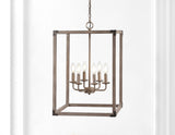 Magnolia Adjustable Iron Rustic Farmhouse LED Pendant - JONATHAN Y