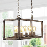 Magnolia 8.13" Adjustable Iron Rustic Farmhouse LED Pendant - JONATHAN Y