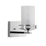 Fairfax Metal/Frosted Glass Contemporary Glam LED Vanity Light - JONATHAN Y