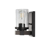 Bungalow Iron/Seeded Glass Rustic Farmhouse LED Vanity Light