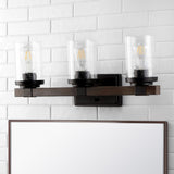 Bungalow Iron/Seeded Glass Rustic Farmhouse LED Vanity Light