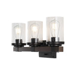Bungalow Iron/Seeded Glass Rustic Farmhouse LED Vanity Light