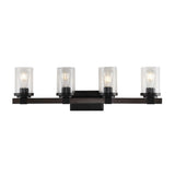 Bungalow Iron/Seeded Glass Rustic Farmhouse LED Vanity Light