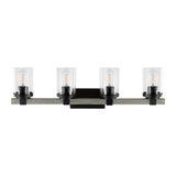 Bungalow Iron/Seeded Glass Rustic Farmhouse LED Vanity Light