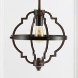 Ogee 12.5" Adjustable Iron Rustic Industrial LED Pendant - JONATHAN Y