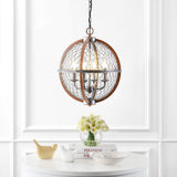 Gaines 16" Adjustable Iron Rustic Industrial LED Pendant - JONATHAN Y