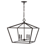 Gatsby 23" Adjustable Iron Rustic Glam LED Pendant - JONATHAN Y