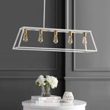 Floyd 38" Adjustable Iron Farmhouse Vintage LED Dimmable Pendant - JONATHAN Y