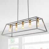 Floyd 38" Adjustable Iron Farmhouse Vintage LED Dimmable Pendant