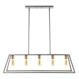 Floyd 38" Adjustable Iron Farmhouse Vintage LED Dimmable Pendant