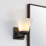 Staunton Iron/Glass Modern Cottage LED Vanity Light - JONATHAN Y