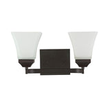 Staunton Iron/Glass Modern Cottage LED Vanity Light - JONATHAN Y