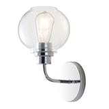 Sandrine Iron/Seeded Glass Cottage Rustic LED Vanity Light
