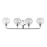 Sandrine Iron/Seeded Glass Cottage Rustic LED Vanity Light