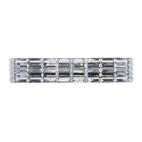 Evelyn Crystal Rectangle Iron/Crystal Glam Modern LED Vanity Light - JONATHAN Y