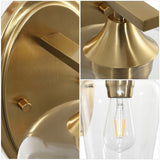 Jayne Iron/Glass Cottage Rustic LED Vanity Light