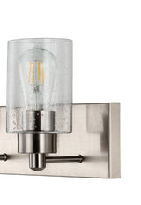 Irving Seeded Glass/Iron Modern Contemporary LED Vanity Light