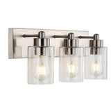 Irving Seeded Glass/Iron Modern Contemporary LED Vanity Light