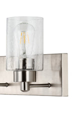 Irving Seeded Glass/Iron Modern Contemporary LED Vanity Light