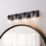 Irving Seeded Glass/Iron Modern Contemporary LED Vanity Light