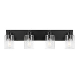 Irving Seeded Glass/Iron Modern Contemporary LED Vanity Light