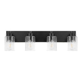 Irving Seeded Glass/Iron Modern Contemporary LED Vanity Light