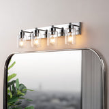 Irving Seeded Glass/Iron Modern Contemporary LED Vanity Light