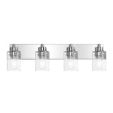 Irving Seeded Glass/Iron Modern Contemporary LED Vanity Light