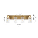Irving Seeded Glass/Iron Modern Contemporary LED Vanity Light